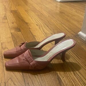 Vintage Connie Women's Blush Heeled Mules